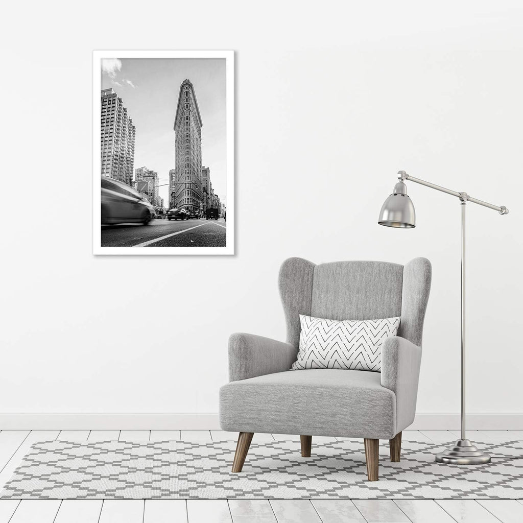 Americanflat 24x36 Poster Frame with Polished Plexiglass - White Picture Frame - Wide Photo Frames Made of Engineered Wood for Vertical or Horizontal Wall Display - Epic Collection - White