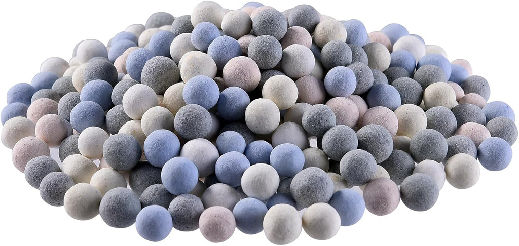JIHAQUA Aquarium Ceramic Filter Media Bio Filter Rings, Bio Ceramic Ball for Freshwater,Marine Fish Tank,Canister Filter,Koi Pond (Color, 12 Lbs)