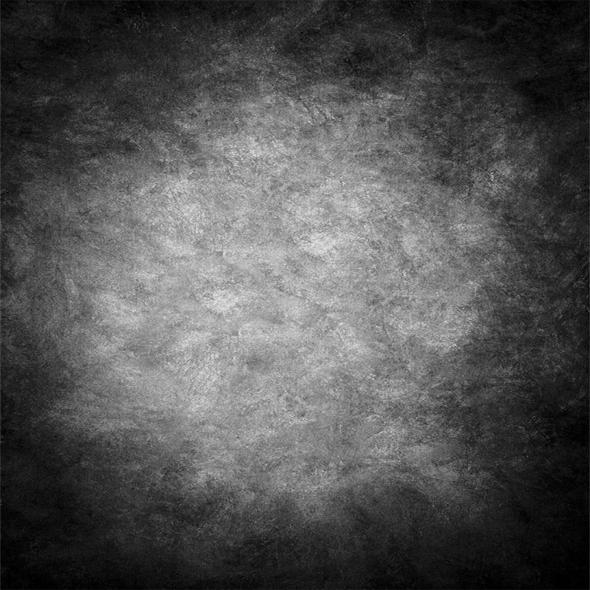 10x10ft Abstract Black Gray Portrait Photography Backdrops Photo Studio Prop Background for Children Adult