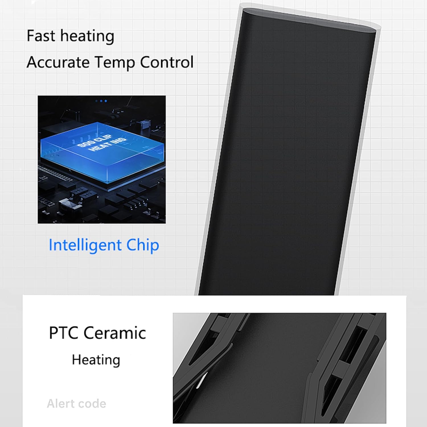 Carefree Fish 200/300/500/800W Aquarium PTC Ceramic Heater Dual Independent Chips Dual Overheat Protection Dual Water Level Sensors for Freshwater and Saltwater No Cooking Fish