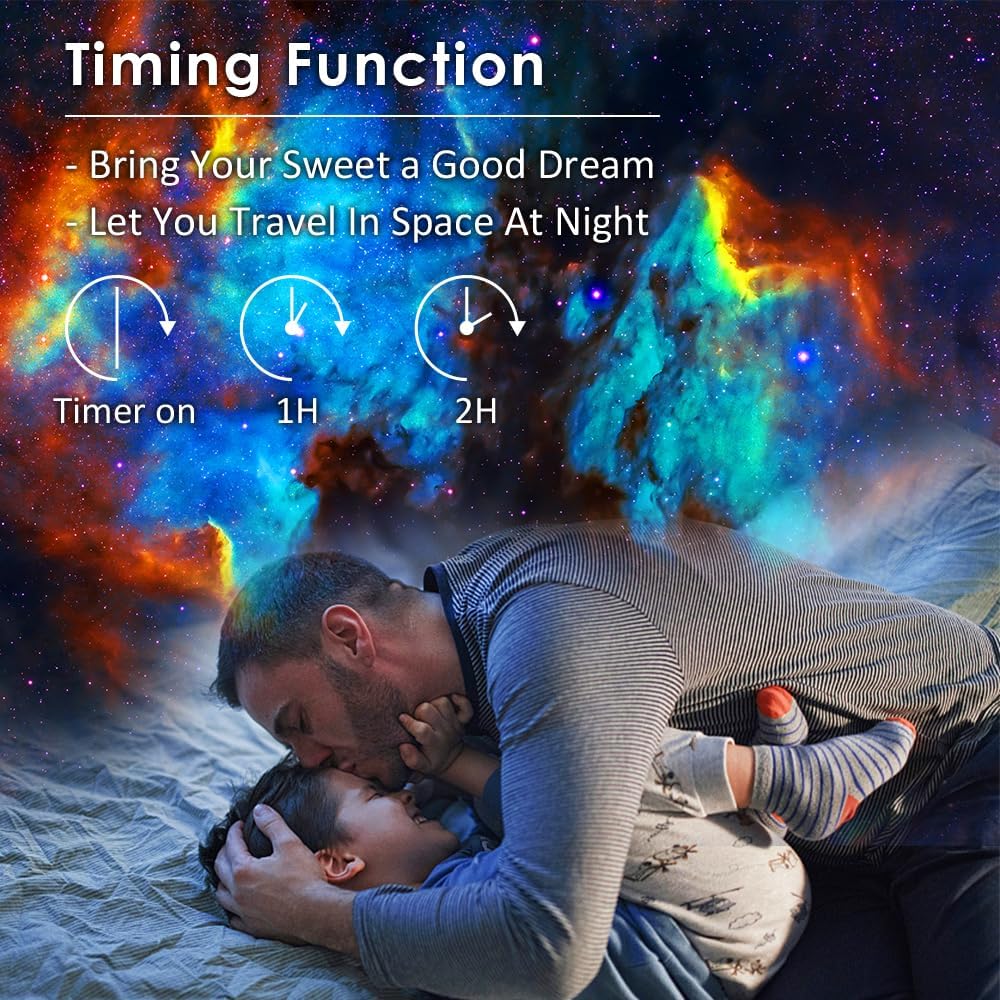 Galaxy Projector for Bedroom,13 in 1 Planetarium Star Projector Galaxy Light,Ceiling Night Light Milky Way Mood Lighting with Timer,LED Space Galaxy Lamp Bedroom Room Decor for Adults Kids