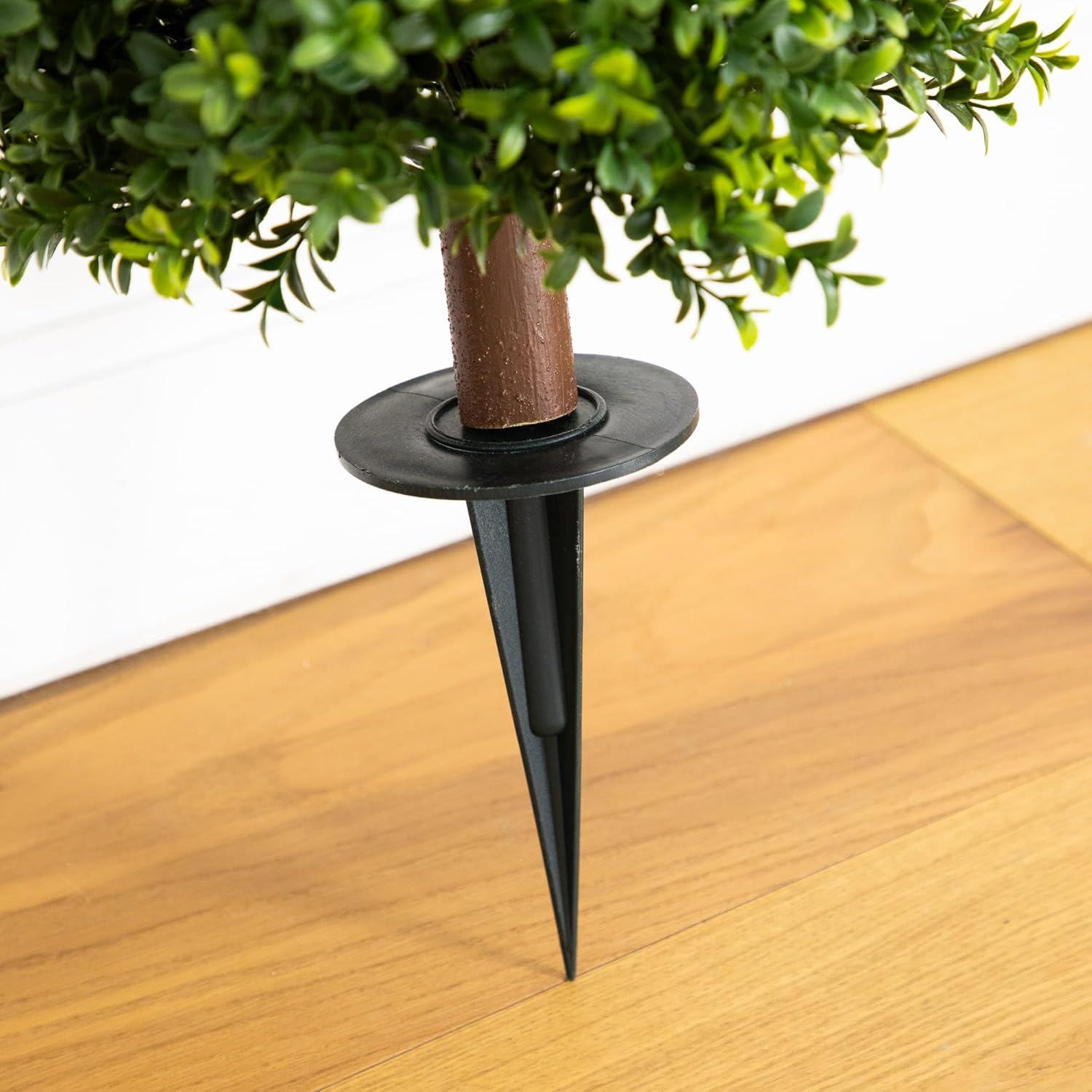 Nearly Natural 4ft UV Resistant Artificial Boxwood Plant with Integrated Ground Stake - Set of 2