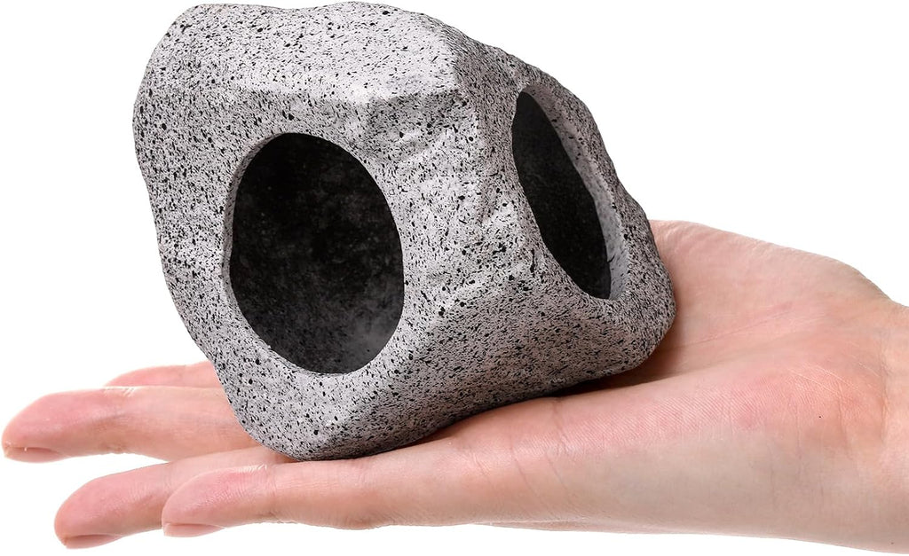 6 Pack Aquarium Decoration Rock Caves, Betta Fish Tank Hideaway, Hideout Stones House Decor for Cichlid Shrimp Territorial Fish Hiding Breeding Spawning, Fish Tank Ornaments