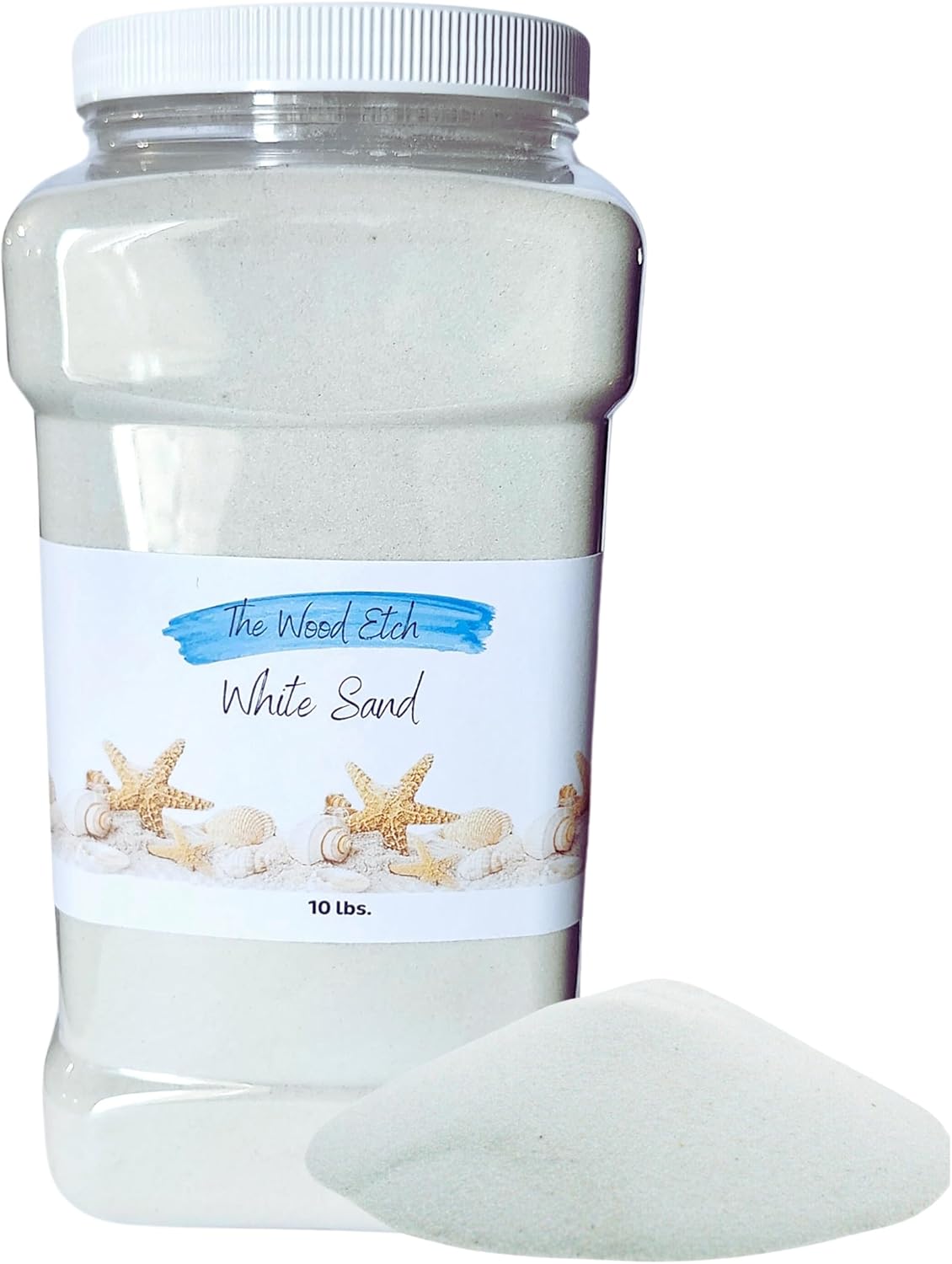 | White Sand, Fine Sand, White Aquarium Sand, Craft Sand, Colored Sand, Casting Sand, Decorative Bulk Craft Sand, Playsand (10 LB)