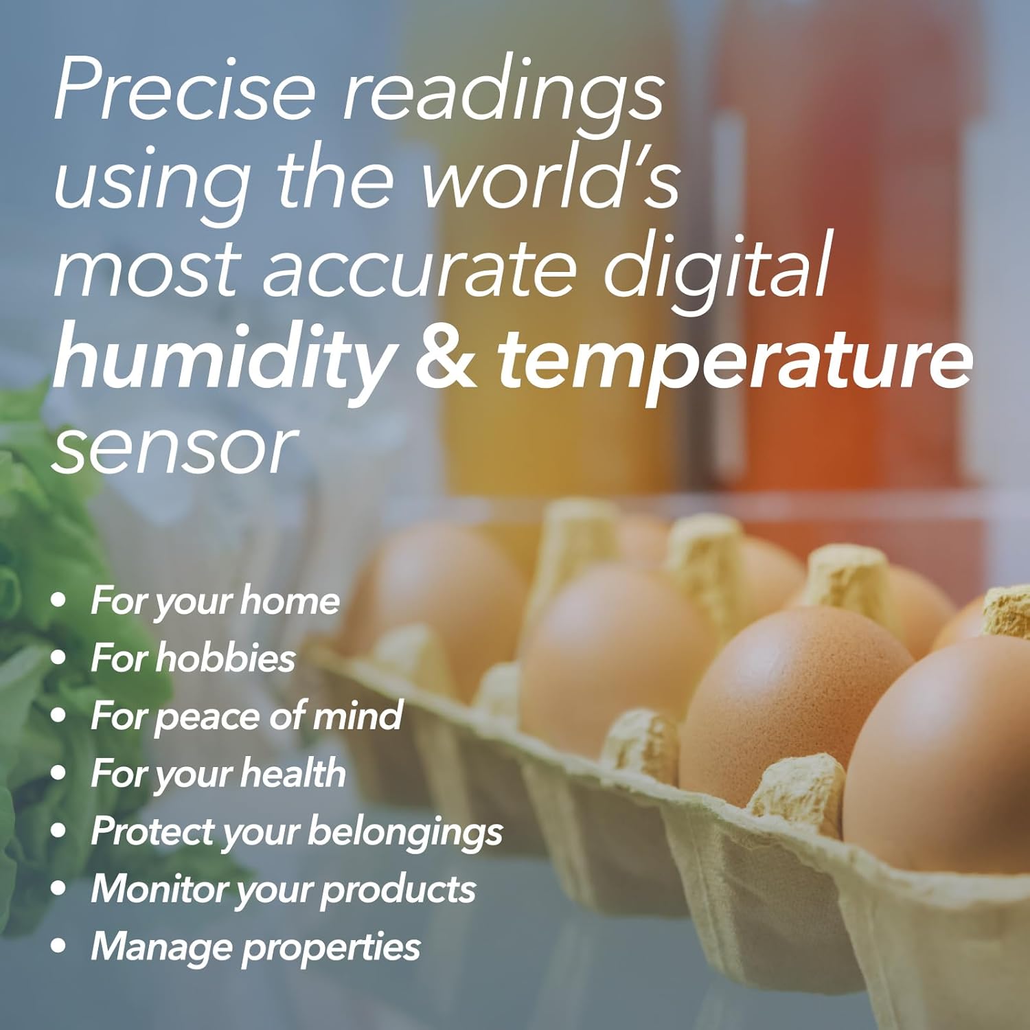 SensorPush HTP.xw Smart Temperature Sensor & Humidity Sensor - Bluetooth Thermometer, Barometer, & Hygrometer with App Monitoring - Premium Barometric Pressure Gauge, Temperature and Humidity Monitor