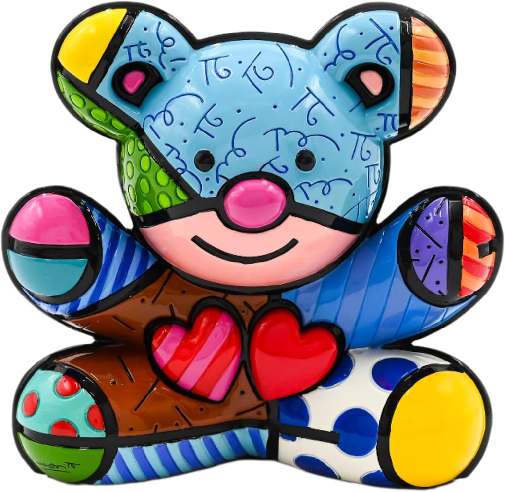 Britto Collectible Figurine - Iconic Art Figurine, Decorative Displays for Modern Home Decor | Designed by Iconic Artist Romero Hope Bear (Multicolor)