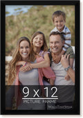 wallsthatspeak 9x12 Black Picture Frame for Puzzles Posters Photos or Artwork