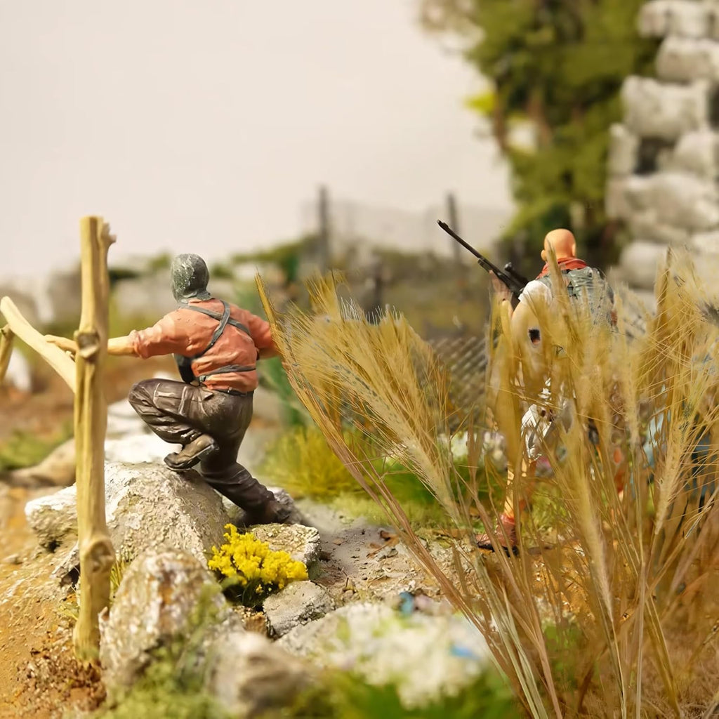 Warmtree Static Grass - Miniature Shrubs & Grass Model for Diorama Supplies, Train Landscape, Military Layout