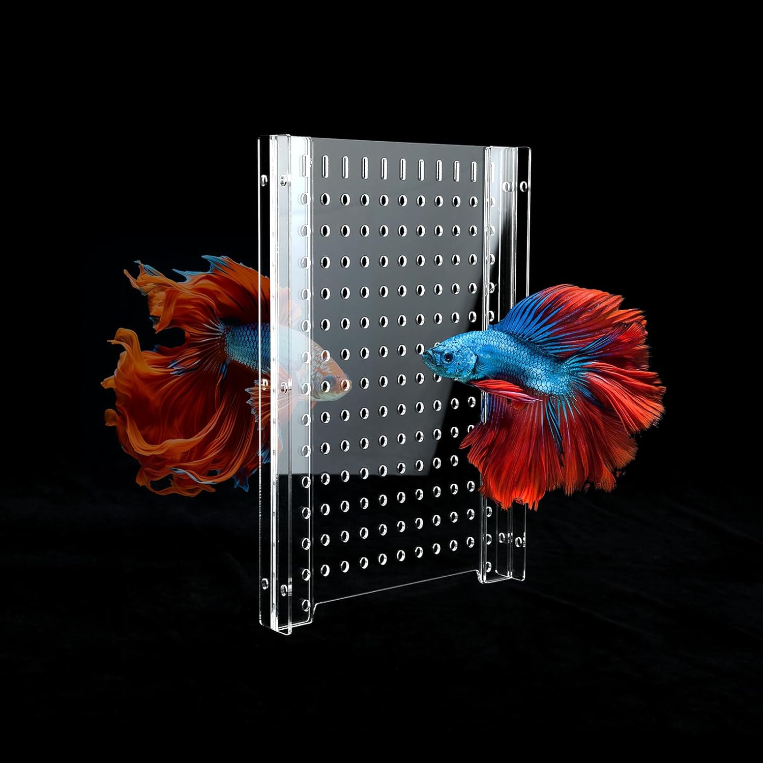 Acrylic Fish Tank Divider15/20Gallon Tank Divider,Adjustment Clear Fish Tank Separator Set with Suction Cups (15/20 Gallon)