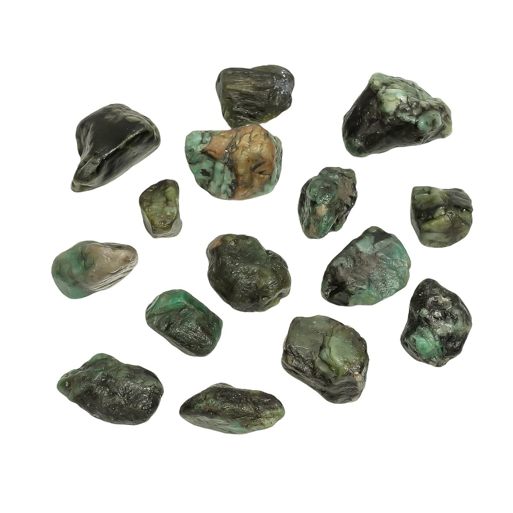 100 carats Raw Green Emerald Stone Lot, Rough Gemstone, Natural Crystals, Chakra Crystals, Healing Stones, Wholesale Pack, Jewelry Making Supply, Supply, (2 to 3pcs)