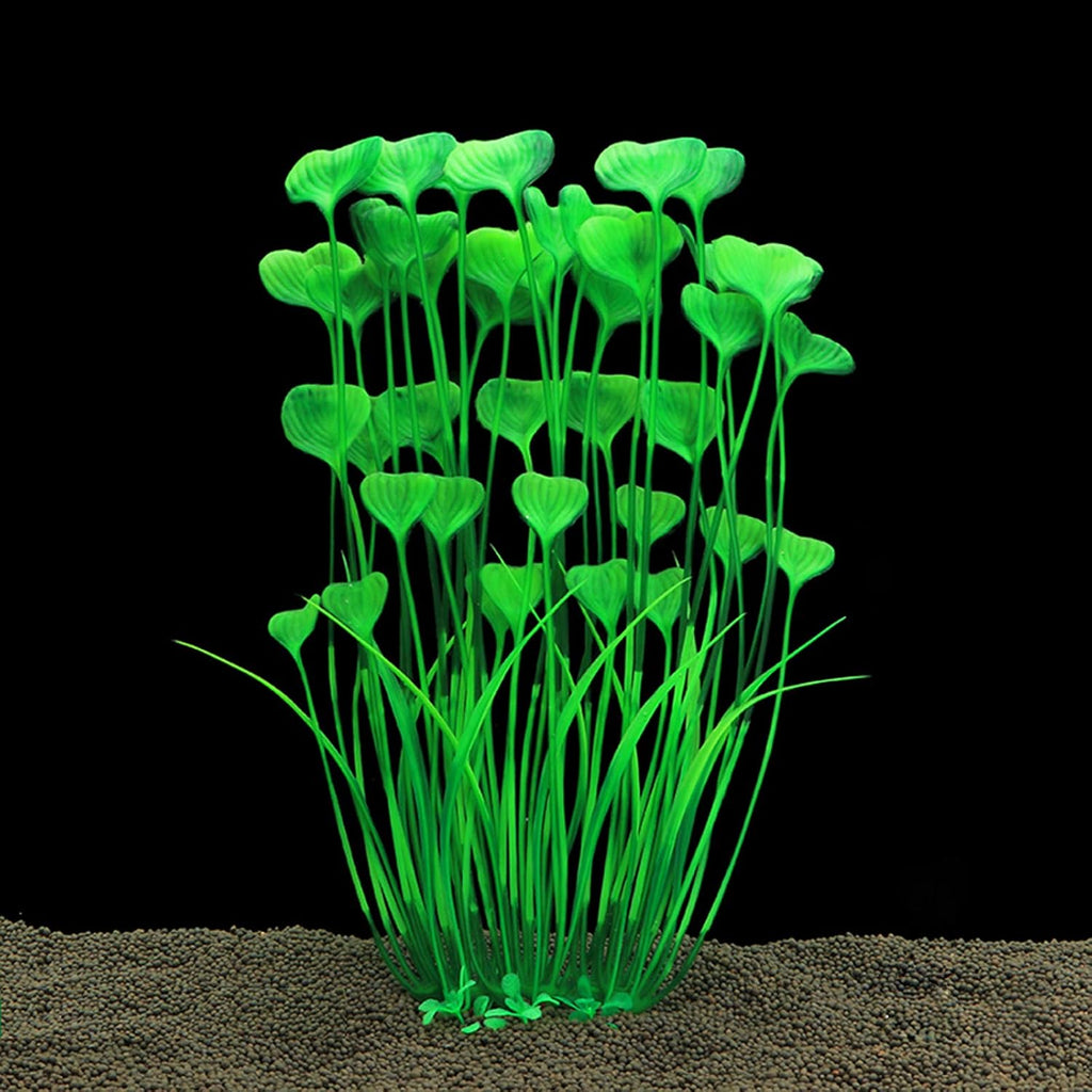 ALEGI Large Freshwater Aquarium Plants Artificial Plastic 16 Inch, Fish Tank Decoration Plants Ornaments, Green