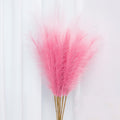 UiiziC Faux Pampas Grass Dried Fluffy 6pcs 37.5" Artificial Ascendant Grass for Vase Fillers Wedding Party Bouquets Home Hotel Centerpieces Decor (Deep Pink and Light Pink)