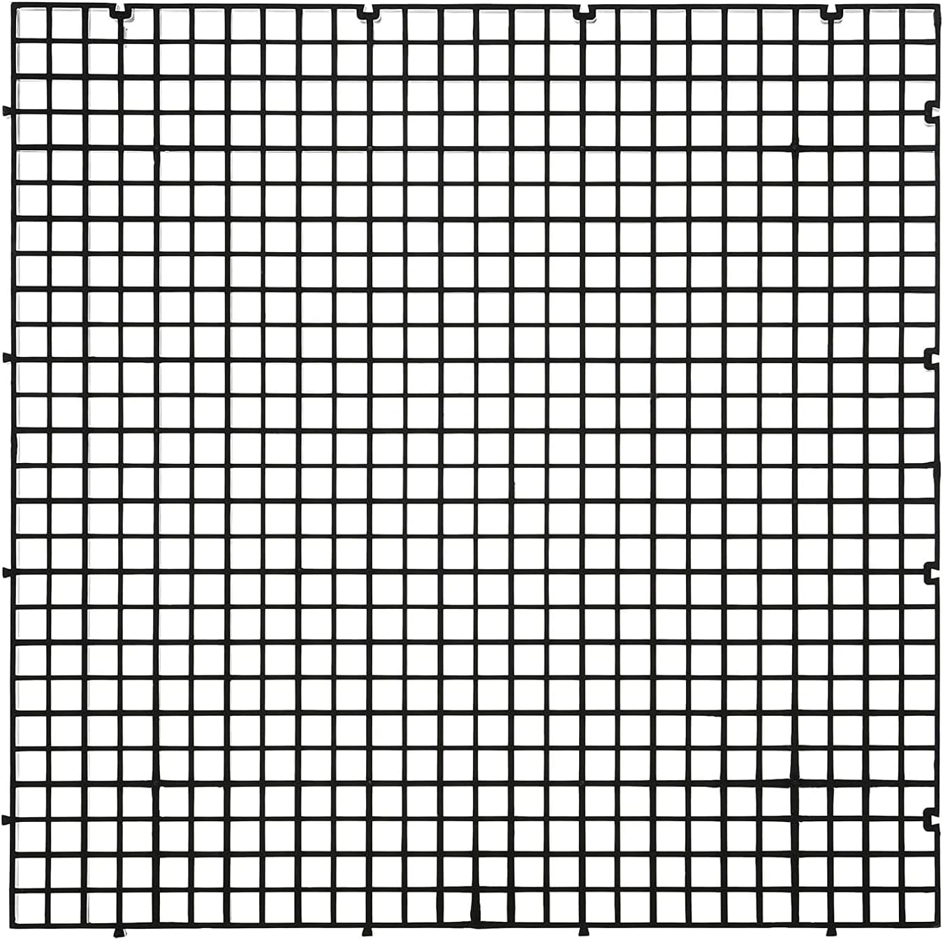 ALEGI Aquarium Plastic Grid Divider Tray Egg Crate,Grid Isolate Board Divider Fish Tank Bottom Black Filter Tray (Black 2 Pcs L)