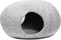 XMHF Aquarium Decorations Rock, Ceramic Shelters - Shrimp Habitat, Breeding Tube, Hiding cave, Stackable Fish Tank Decor Cave for Hiding, Betta Fish
