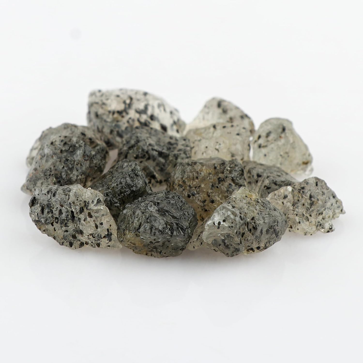 100 carats Raw Dotted Quartz Rough Gemstone, Natural Crystals, Healing Stones, Wholesale Bulk Lot, Jewelry Making Stones Supply, Stone, 20 to 30mm, 3 to 4pcs