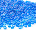 Keedolla 0.5 Lb Blue Glass Aquarium Rocks Fish Tank Gravel Bulk Polished, 6-9mm Frosted Sea Glass Stones Marbles for Aquarium Decor Rocks, Vase Fillers, DIY Crafts
