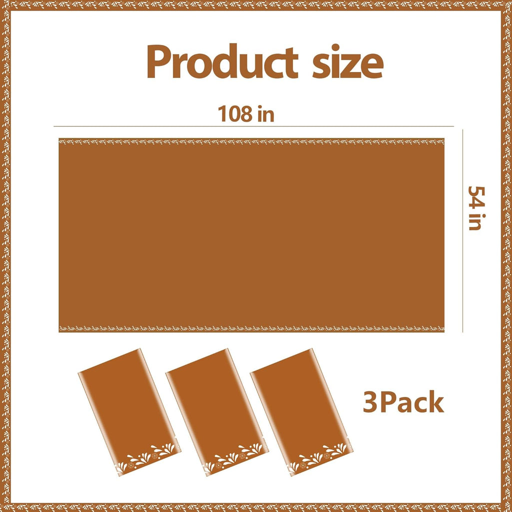 3Pcs Cielito Lindo Party Tablecloths Mexican Tablecloth Decoration Mexicanos Fiesta Terracotta Flower Disposable Plastic Table Cover for Mexican Wedding Birthday Party Supplies 54 x 108 Inch