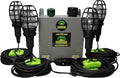 Underwater Fish Light 175W Quad Light for Docks with 50’ of Marine Grade Wire, Easy to Install, Dusk to Dawn Operation, Salt or Fresh Water, Guaranteed to Attract Fish
