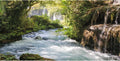Baocicco 20x10ft Vinyl Green Forest Backdrops for Photography Background Mountain and Water Landscape Beautiful Waterfall and River Ancient Tree Outdoor Explore Holiday Backdrop Photo Studio