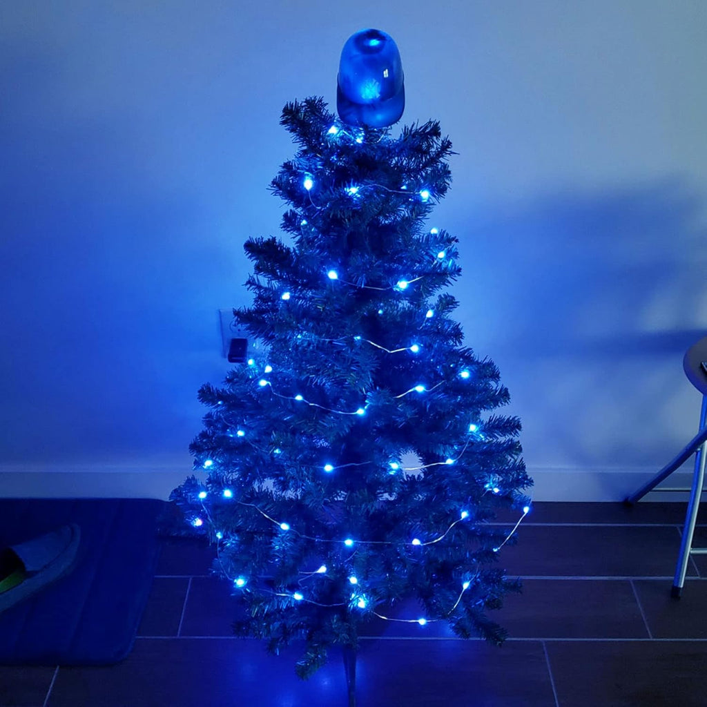 66Ft 200LED Fairy Lights Plug in, Waterproof String Lights Outdoor & Indoor 8 Modes with Timer, Christmas Light Bedroom Decor, Twinkle Light for Girl's Room Garden Christmas Decorations (Blue)