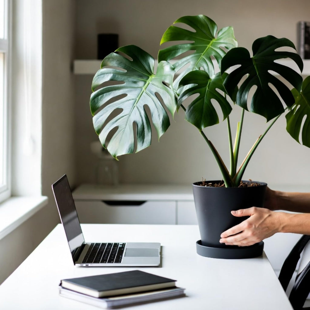 Monstera Deliciosa Live Plant, Live Swiss Cheese Plant Indoor, 4 Inch Pot