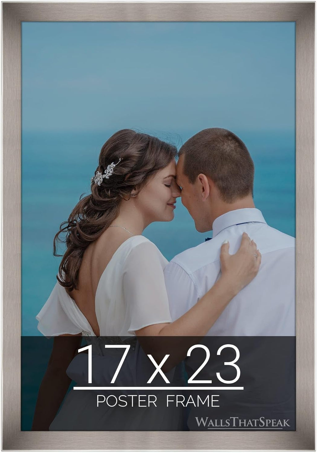 wallsthatspeak 17x23 Stainless Picture Frame for Puzzles Posters Photos or Artwork