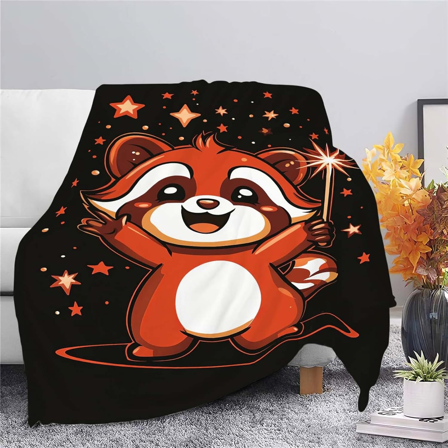 Red Panda Throw Blanket Red Panda Stuff Gifts for Kids Girls Boys Adults Women Man Soft Cozy Warm Plush Fluffy Fuzzy Fleece Blanket Decor 40''X50''
