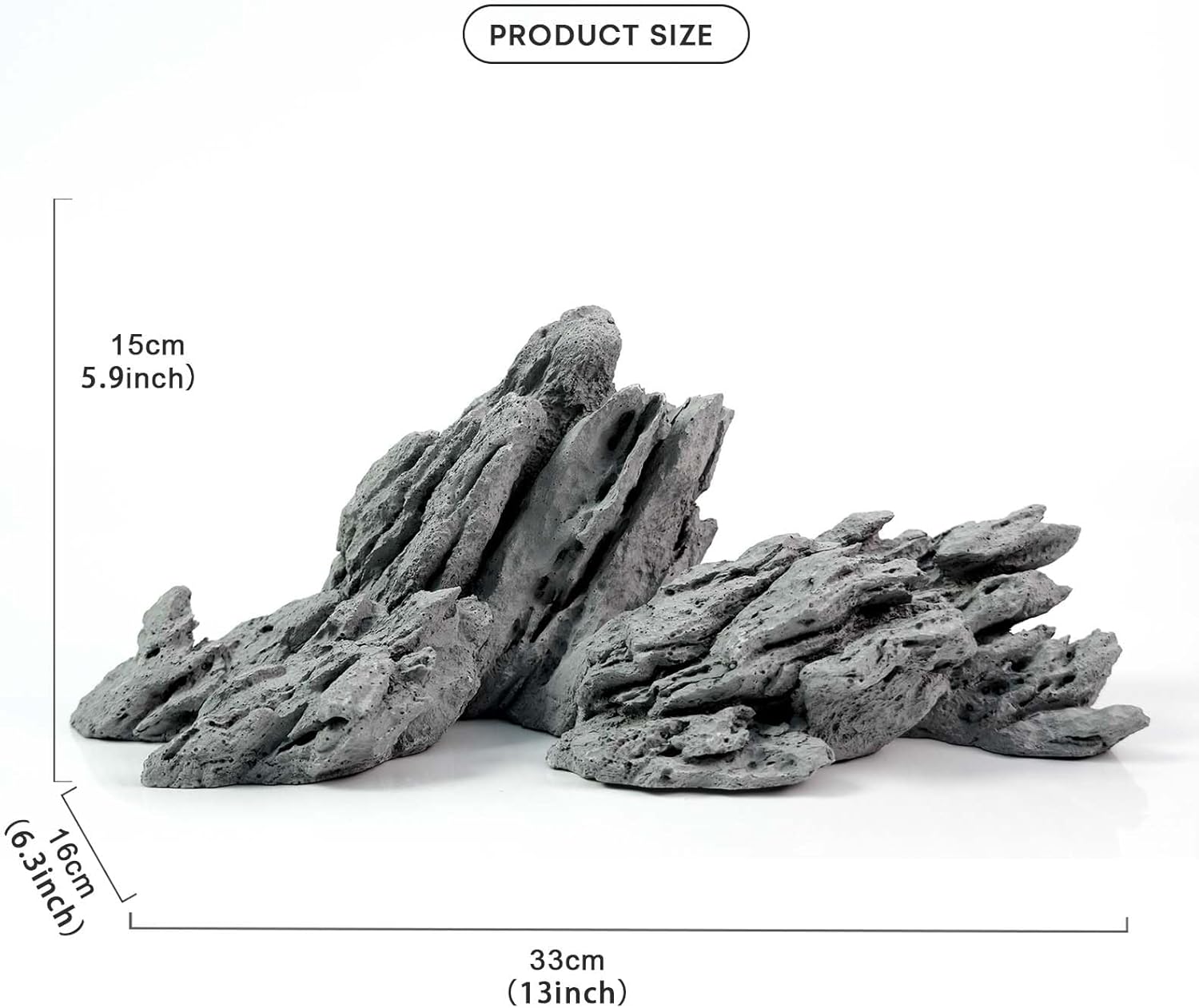 FZONE Aquarium Rocks Aquascaping, Resin Seiryu Rock for Aquascaping