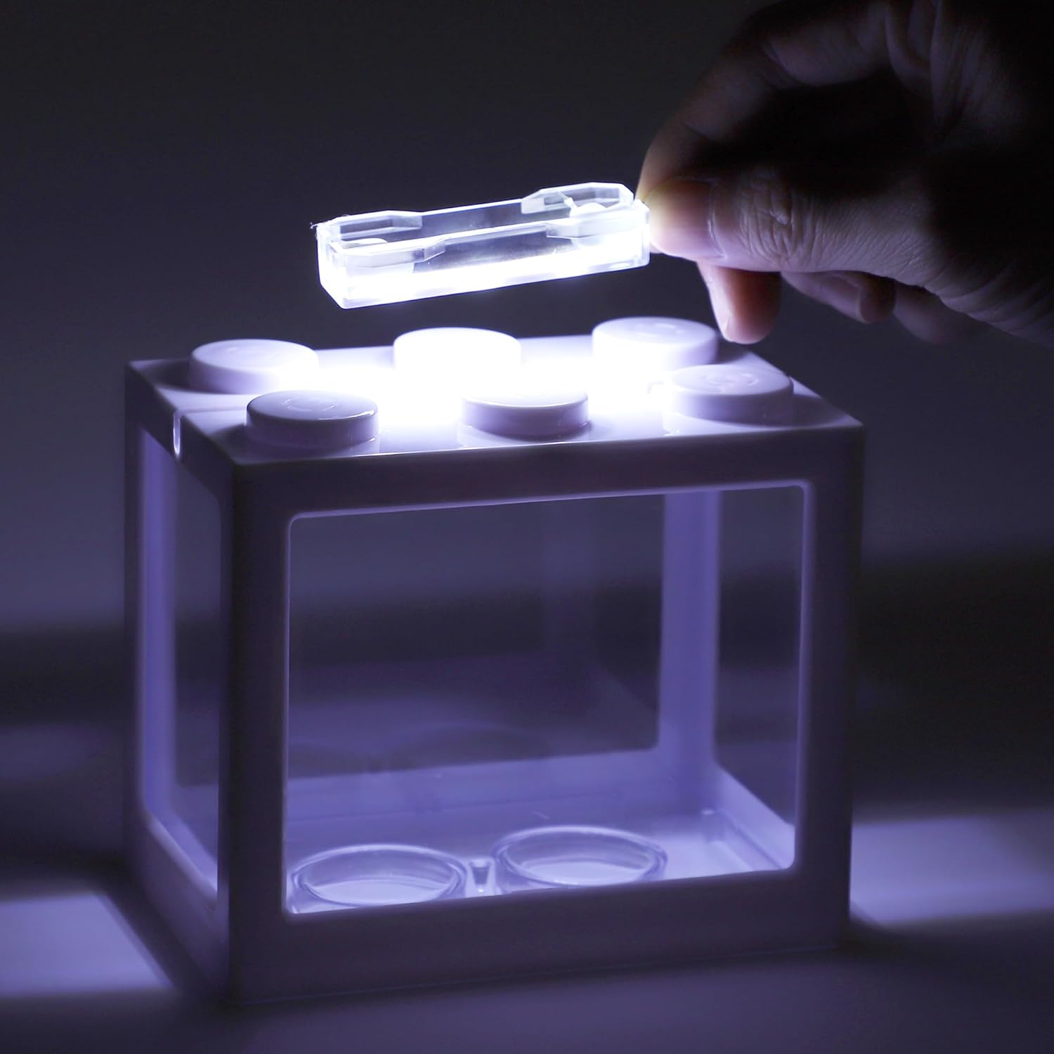 Mini Aquarium Lamp, USB Aquarium Light, LED Desktop Fish Tank Light, Small Decoration Aquarium Light, Aquarium Accessories, White Light