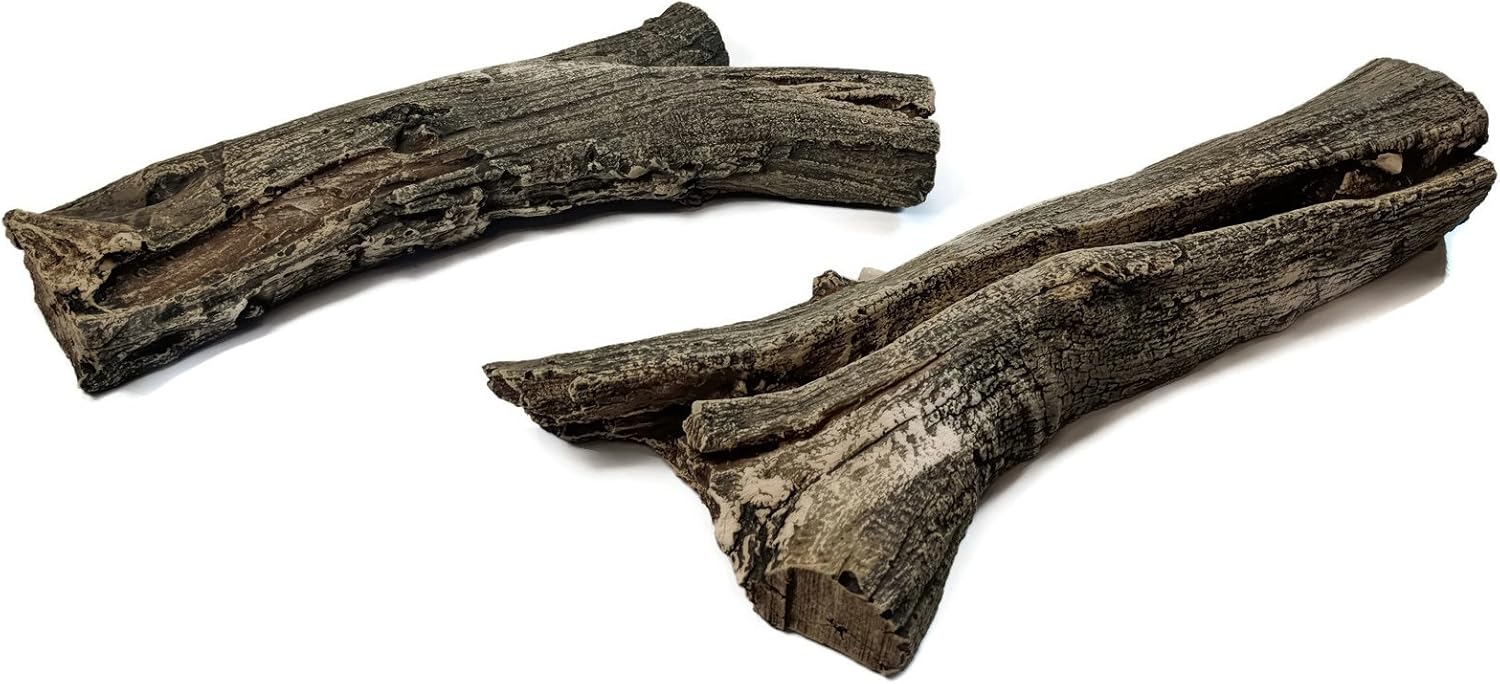 Midwest Hearth Deluxe Decorative Branch and Twig Set | Cast from Real Logs and Hand Painted in USA (Driftwood 5-Piece)