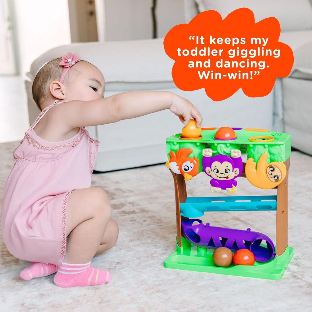Move2Play, 30+ Jungle-Jammin’ Songs & Phrases | 30+ Fin-Tastic Songs & Phrases | Baby & Toddler Musical Toy | First Birthday Present for 1+ Year Old | Ages 6-24 Months | Boy & Girl