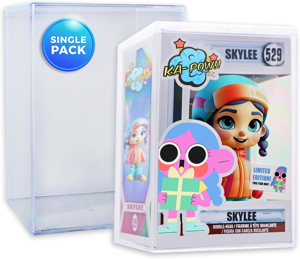 1 Clear Hard Plastic Premium Funko Pop Protector Display Case for 4" Figures, Made in USA, Stackable Display Cases by Gary Plastic Packaging