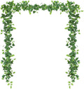 ucky 4PCS 5.9FT Green Fake Vines Ivy Leaves Vines for Bedroom Greenery Garland Fake Leaves Leaf Wall Decor Faux Hanging Vines Plants Outdoor Garland