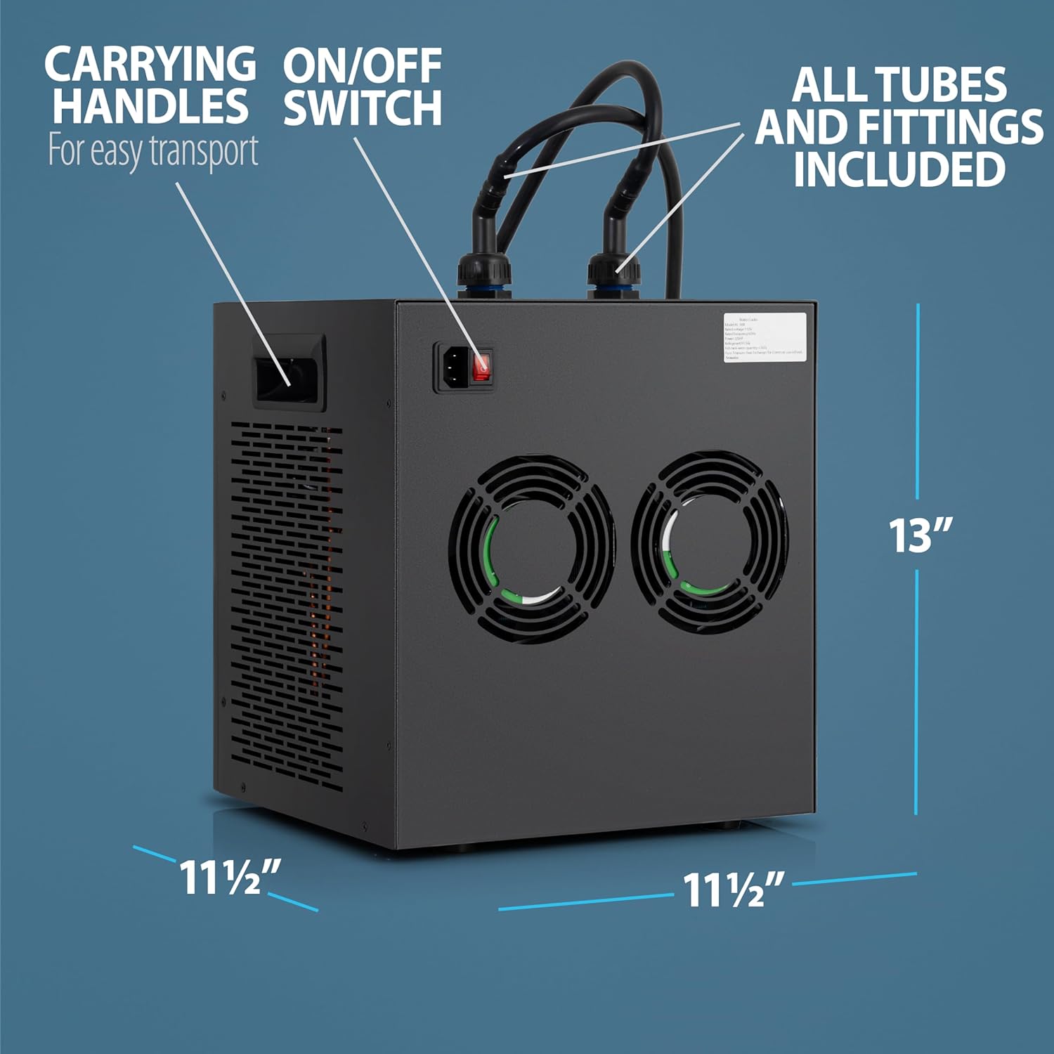 Chiller for Ice Bath and Cold Plunges Including All Hoses and Pumps. 1/3 HP, 2/3 HP, 1 HP Models