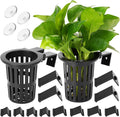 Borlech 2025 New Upgraded Large Aquarium Plant Holder with 1.57-inch Extension Hooks and Suction Cups for Fish Tank Aquaponic Plant Cultivation and Aquascape Accessories Decorations (2 PCS)