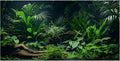 Aquarium Background, Aquatic Plant River Bed & Lake Tropical Undersea Tree Branch Fish Tank Background, 6 EVA Double-Sided Tapes 48x24 inches/120x60