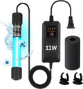 11W UV Light for Aquariums with 4 Timer Modes | UV-C Light for Sump Filters, Top & Bottom Filter Boxes, External Filter Chambers, Hang-On-Back Filters & Small Ponds – Keeps Fish Tanks Clear & Healthy