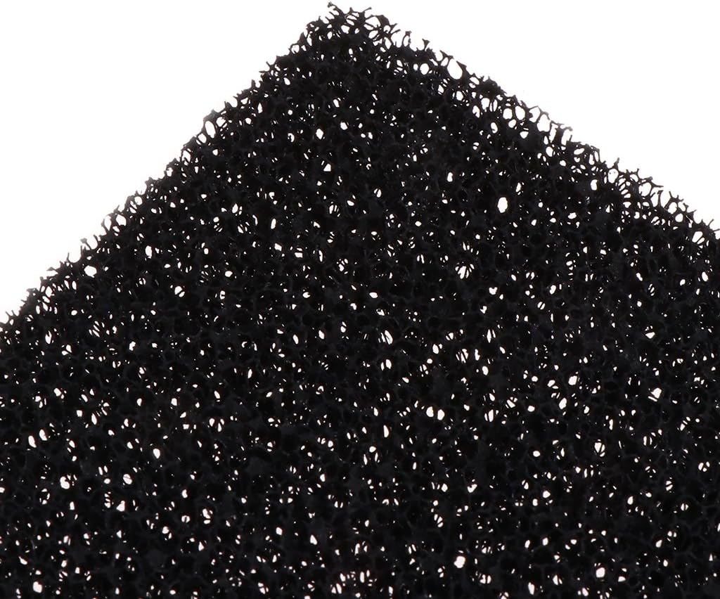 5pcs Aquarium Replacement Media Fish Tank Filter Activated Carbon Sponge Black Foam Pad 5.1x5.1 Inch Accessories Heater Light Thermometers Gravel Sand Decorations Decorations Light Air