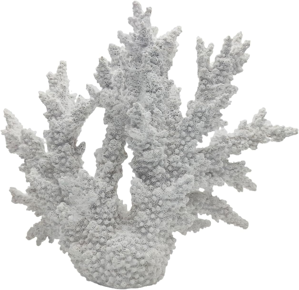 Coral Reef Decor Home Statue,Coastal Beach Nautical Decor,Aquarium、Desk、Bathroom、Room、Shelf Statue,Ocean Themed Gifts (X-White)