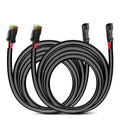 Nilight 2 PCS 16AWG 10 Feet Wiring Harness Extension Kit, Extended Plug and Play 2-pin Socket DT Connector Wire Cord for Offroad LED Light Bar Driving Fog Boat Work Lights