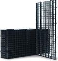LINLAN 8 Pieces 5.9x11.8in (15X30cm) Aquarium Grid Plastic, Fish Tank Divider, Egg Crate for DIY Filtration and Bottom Protection in Aquascaping (Black-No Accessories)