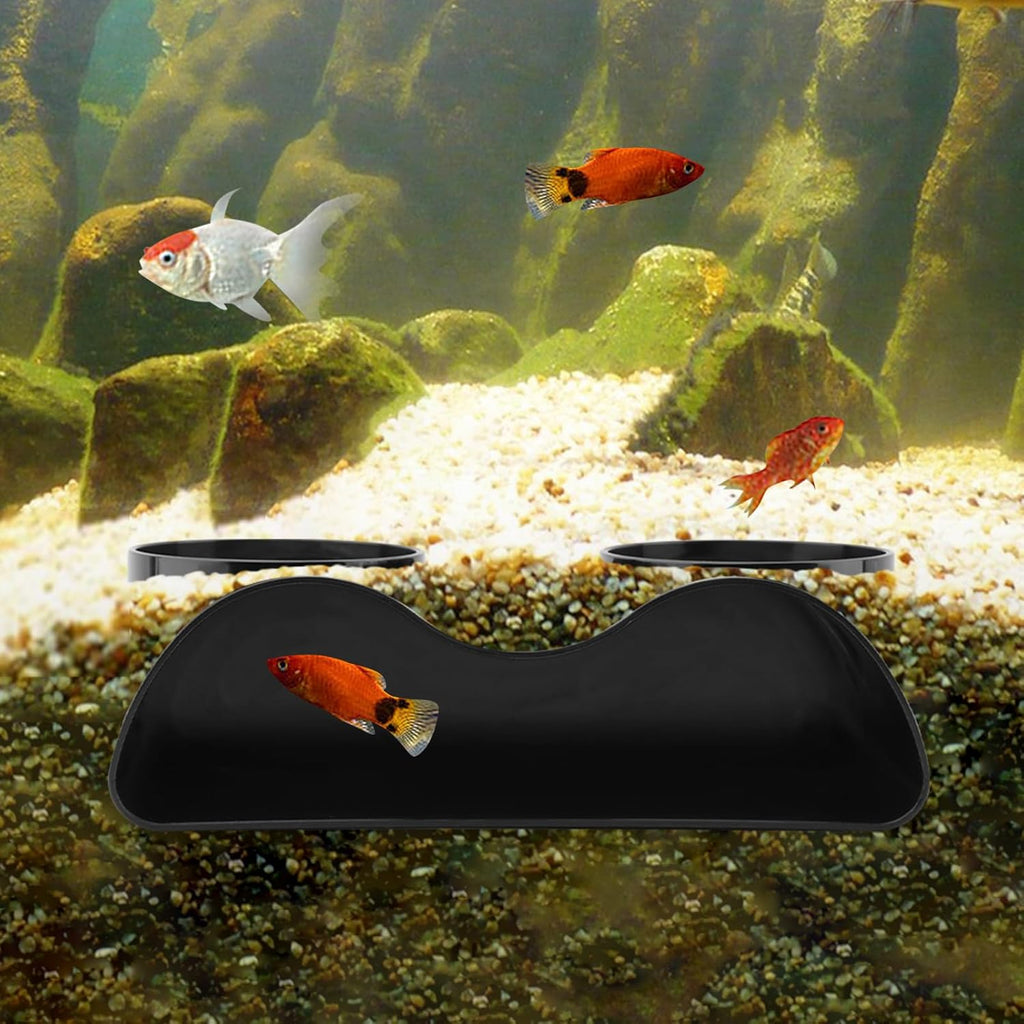Aquarium Cave - 2-Hole Underground Tunnel | Under Gravel Fish Hideout | Fish Tank Decor for Corydora/Pleco, Ideal for Breeding & Viewing Shrimp