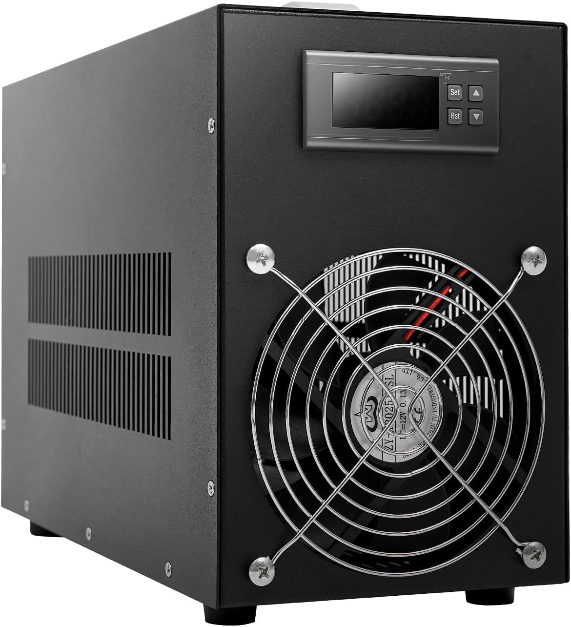 16 Gallon Aquarium Chiller 60L Hydroponics Water Cooler 200W Aquarium Water Chiller Constant Temperature Cooling System 10-40 °C/50-104℉ Fish Tank Cooler Water Inline Chiller Cooling Machine