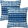 Bohemian Tie-Dye Decorative Throw Pillow Covers Set of 2 Ultra-Soft All-Season Pillow Shams with Hidden Zipper,Durable for Sofa Bed Car Decor & Gift 18x18IN