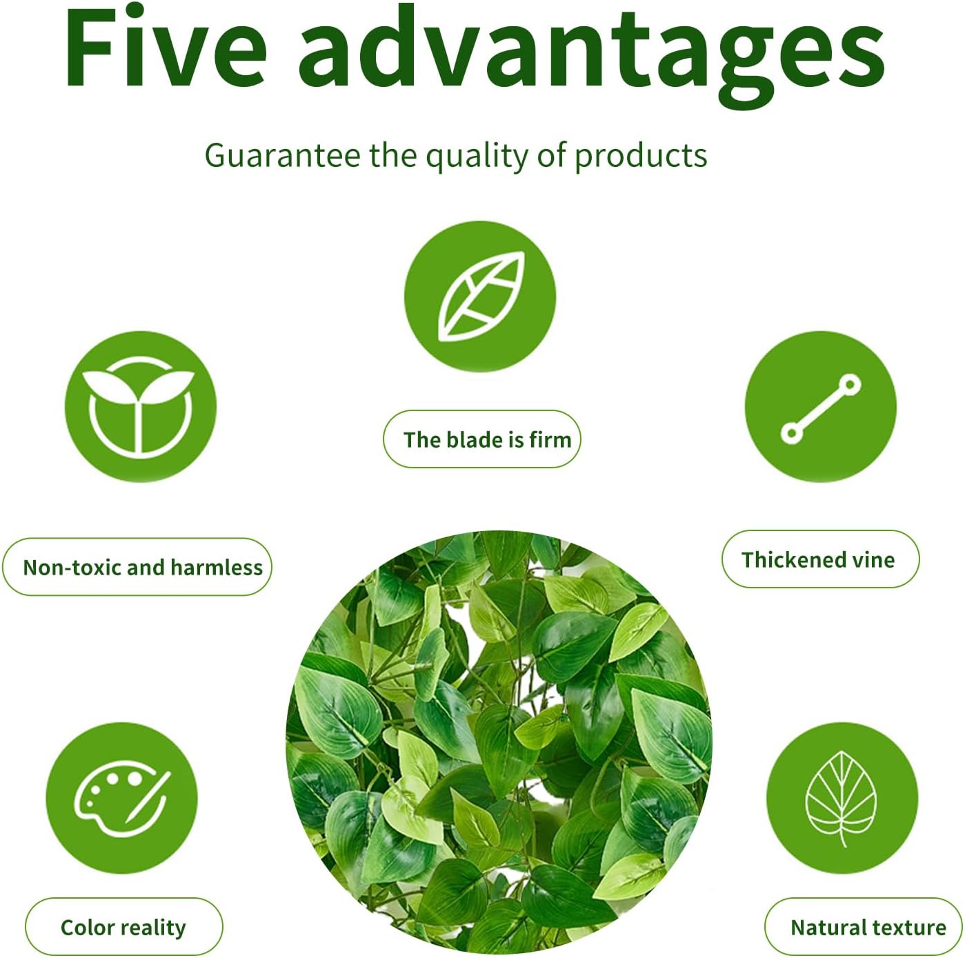 Fake Hanging Plants Vines(4pcs)for Room Decor, Artificial Ivy Greenery Garlands for Home Bedroom Living Aesthetic Kitchen Office Wall Patio Bookshelf,Indoor,Outdoor Farmhouse Decorations(No Basket)