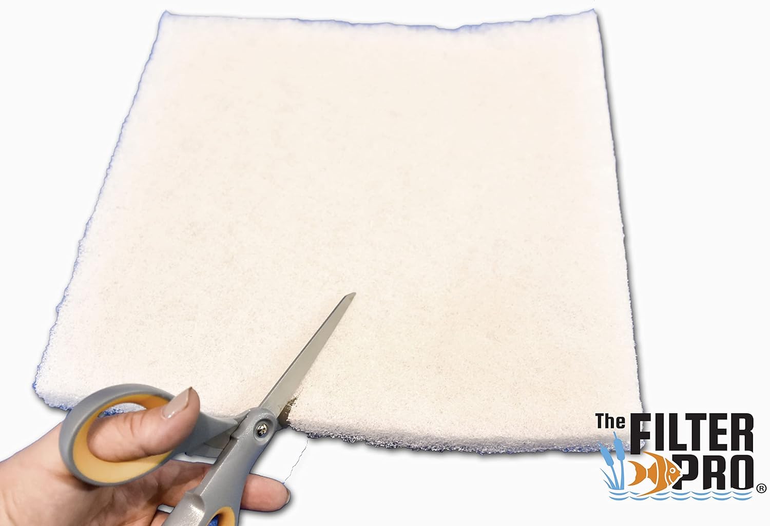 White Fine Filter Media, 1" Thick, Perfect for Aquariums, Ponds and Water Gardens, Made in USA (24" x 56")