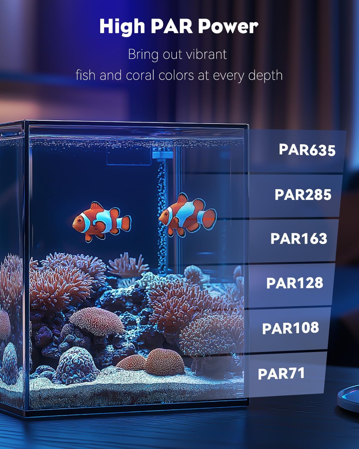 Pawfly 15 W LED Aquarium Light with Brilliant Blue White Red Lights for 1 to 10 Gallon Fish Tank