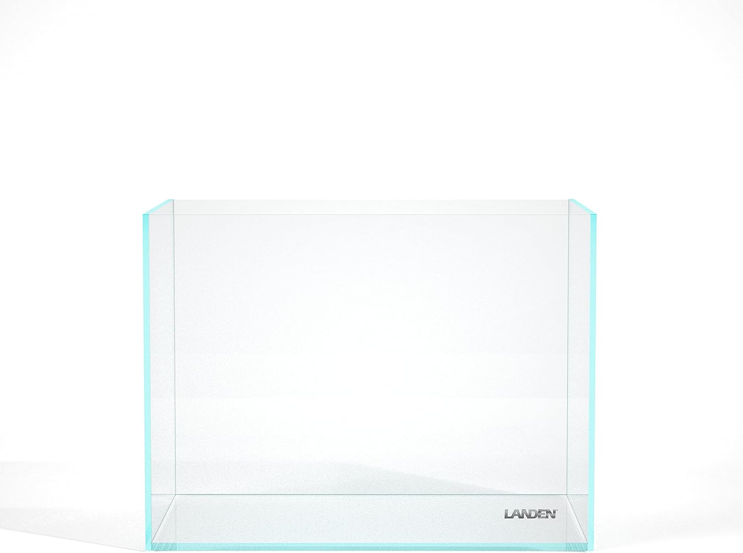 Landen 60H 30 Gallon Rimless Low Iron Aquarium Tank, 23.6" W × 17.7" D × 17.7" H (60cm x 45cm x 45cm) 8mm Thickness with Black Nano Foam Leveling mat Included