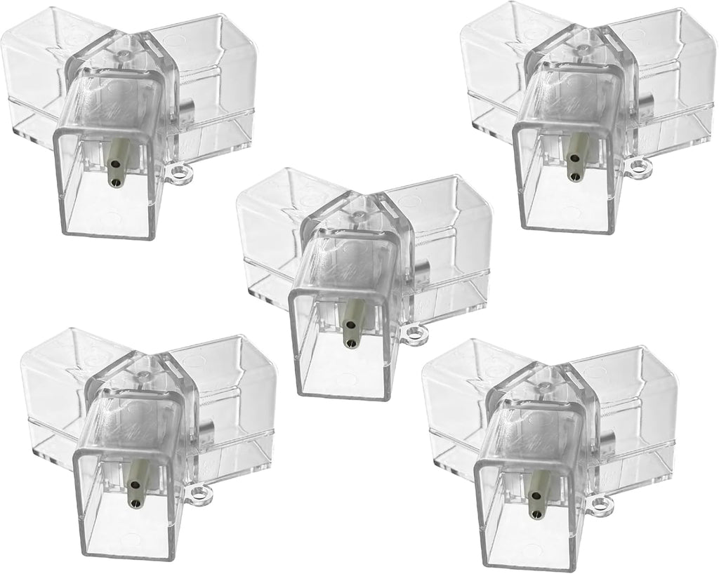 5 Pack Hexagon Garage Light Connectors 120° Y-Connector 2 Pin 3 Way LED Garage Light Copper Pin DIY Hexagon Accessories Replacement/Spare for Honeycomb Lighting Systems(5 Pack Y Connector)