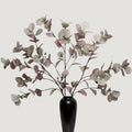 KBREE 41.3" Eucalyptus Stems, 3 Pcs Faux Eucalyptus with Seed Pods, Extra Long Stems Greenery Decor for Tall Vase, Home, Wedding & Office (Dusty Purple Green)